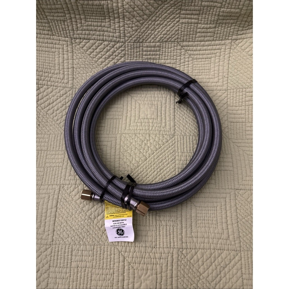 GE WX08X10012 12' Universal Braided Water Line for Ice Maker/Dispenser